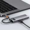  Wielofunkcyjny HUB 6w1 USB USB-C PD HDMI 3x USB 3.2 RJ45 Szary - zdj. dodatkowe 8
