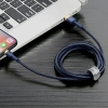  Wytrzymały nylonowy kabel przewód USB Iphone Lightning QC3.0 1.5A 2M niebieski - zdj. dodatkowe 7