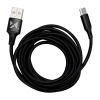  Mocny kabel przewód w oplocie USB USB-C 2.4A 2m czarny - zdj. dodatkowe 5