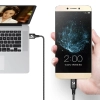  Kabel przewód USB Iphone Lightning 2.4A 1m czarny - zdj. dodatkowe 9