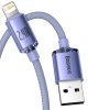  Kabel przewód do szybkiego ładowania i transferu danych USB Iphone Lightning 2.4A 1.2m fioletowy - zdj. dodatkowe 9