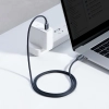  Kabel przewód do szybkiego ładowania i transferu danych USB-C USB-C 100W 1.2m czarny - zdj. dodatkowe 9