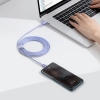  Kabel przewód do szybkiego ładowania i transferu danych USB-C USB-C 100W 2m fioletowy - zdj. dodatkowe 8