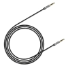  Yiven M30 przewód kabel audio stereo AUX 3.5 mm męski mini jack 1m srebrno-czarny - zdj. dodatkowe 8