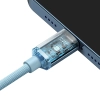  Kabel przewód USB-C Iphone Lightning szybkie ładowanie 20W 1.2m niebieski - zdj. dodatkowe 3