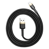  Wytrzymały kabel przewód w oplocie USB do iPhone Lightning QC3 1m - czarno-złoty - zdj. dodatkowe 4