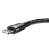  Wytrzymały kabel przewód w oplocie USB do iPhone Lightning QC3 2m - czarny - zdj. dodatkowe 1