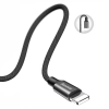  Kabel przewód w materiałowym oplocie USB - iPhone Lightning 1.8m - czarny - zdj. dodatkowe 4