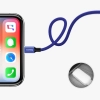  Kabel przewód w materiałowym oplocie USB - iPhone Lightning 1.8m - czerwony - zdj. dodatkowe 9