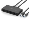  Switch box HUB przełącznik 4x USB 2.0 rozdzielacz USB na dwa komputery - czarny - zdj. dodatkowe 3