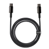  Kabel przewód USB-C - USB-C szybkie ładowanie 100W 2m - cały czarny - zdj. dodatkowe 1
