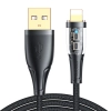  Kabel przewód z inteligentnym wyłącznikiem USB-A - iPhone Lightning 1.2m - czarny - zdj. dodatkowe 9