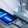  Kabel przewód z inteligentnym wyłącznikiem USB-A - iPhone Lightning 1.2m - czarny - zdj. dodatkowe 7