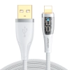  Kabel przewód z inteligentnym wyłącznikiem USB-A - iPhone Lightning 1.2m - biały - zdj. dodatkowe 1