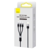  Kabel przewód do telefonu StarSpeed 3w1 USB - micro USB / iPhone Lightning / USB-C 1.2m - czarny - zdj. dodatkowe 4