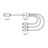  Kabel przewód do telefonu StarSpeed 3w1 USB - micro USB / iPhone Lightning / USB-C 1.2m - czarny - zdj. dodatkowe 6