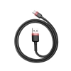  Wytrzymały nylonowy kabel przewód USB - USB-C QC3.0 3A 0.5M czarno-czerwony - zdj. dodatkowe 7