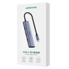 Rozdzielacz rozgałęźnik HUB USB-C na 4x USB 3.2 srebrny - zdj. dodatkowe 3