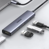  Rozdzielacz rozgałęźnik HUB USB-C na 4x USB 3.2 srebrny - zdj. dodatkowe 4