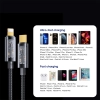  Kabel przewód w oplocie do iPhone USB-C - Lightning PD 20W 2m niebieski - zdj. dodatkowe 5