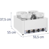  Bemar elektryczny podgrzewacz stacja do zupy fondue czekolady 2000 W 4 x 7 l - zdj. dodatkowe 5
