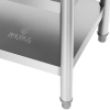  Stół blat roboczy stalowy nierdzewny z 2 półkami 150x70cm - zdj. dodatkowe 3