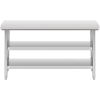  Stół blat roboczy stalowy nierdzewny z 2 półkami 150x60cm - zdj. dodatkowe 4