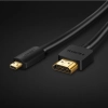  Kabel przewód przejściówka HDMI - micro HDMI 2.0v 4K 60Hz 30AWG 1.5m czarny - zdj. dodatkowe 9