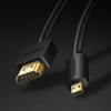  Kabel przewód przejściówka HDMI - micro HDMI 2.0v 4K 60Hz 30AWG 1.5m czarny - zdj. dodatkowe 1