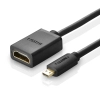  Kabel przewód przejściówka HDMI - micro HDMI 20cm czarny - zdj. dodatkowe 3