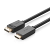  Przejściówka kabel z DisplayPort na HDMI 4K 30Hz 32 AWG 1.5m czarny - zdj. dodatkowe 1