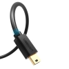  Kabel przewód USB - mini USB 480 Mbps 1.5m czarny - zdj. dodatkowe 1