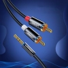  Kabel przewód audio 3.5mm mini jack - 2RCA 2m czarny - zdj. dodatkowe 5