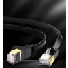  Płaski patchcord kabel przewód sieciowy LAN STP RJ45 Cat 7 10Gbps 10m czarny - zdj. dodatkowe 3