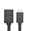 Przejściówka adapter kabel HDMI żeński - mini HDMI męski 4K 60Hz HEC ARC 22cm czarny - zdj. dodatkowe 6