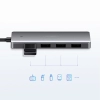  HUB Rozdzielacz USB-C - 4x USB 3.2 z portem zasilania USB-C szary - zdj. dodatkowe 6