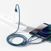  3w1 kabel przewód uniwersalny USB - Lightning / USB-C / micro USB 3.5A 1.5m niebieski - zdj. dodatkowe 7