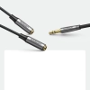  Rozdzielacz na 2x przewód kabel AUX 3.5mm mini jack 0.2m czarny - zdj. dodatkowe 4