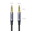  Kabel przewód audio AUX mini jack 3.5mm męski 3m czarny - zdj. dodatkowe 8