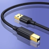  Kabel przewód USB Typ B do drukarki męski - USB 2.0 męski 480Mbps 1m czarny - zdj. dodatkowe 3