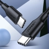  Kabel przewód USB Typ C do ładowania i transferu danych 3A 1m czarny - zdj. dodatkowe 1