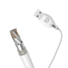  Przewód kabel USB - USB-C 2.1A 1m biały - zdj. dodatkowe 8