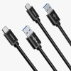  Kabel przewód USB - USB Typ C Super Fast Charge 1 m czarny - zdj. dodatkowe 2