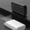  Pojemny powerbank 20000mAh z 3 wbudowanymi kablami USB-C microUSB Lightning czarny - zdj. dodatkowe 6