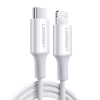  Kabel przewód do iPhone MFi USB-C - Lightning 20W 3A 1m biały - zdj. dodatkowe 1