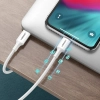  Kabel przewód do iPhone MFi USB-C - Lightning 20W 3A 1m biały - zdj. dodatkowe 7