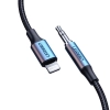  Kabel przewód audio AUX do iPhone MFI Lightning - 3.5 mmmini jack 1m szary - zdj. dodatkowe 1
