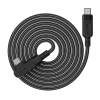  Kabel przewód kątowy w oplocie USB-C 100W 20V 5A 2m czarny - zdj. dodatkowe 3