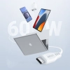  Kabel przewód do telefonu USB-C 60W 20V 3A 1.2m biały - zdj. dodatkowe 6