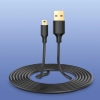  Kabel przewód USB - mini USB 5-pinowy pozłacany 0.5m czarny - zdj. dodatkowe 6